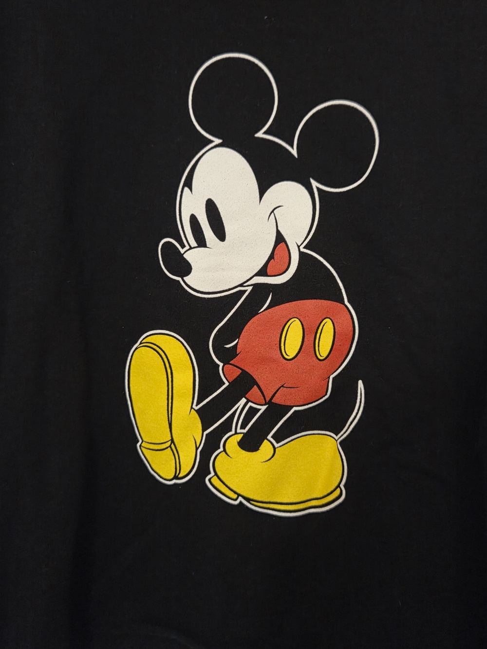 Women's Black Cropped Graphic Sleeve Pullover - Picture 4 of 6